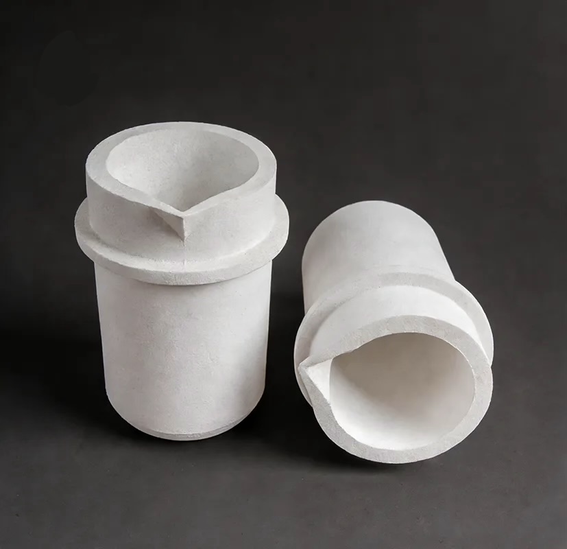 3KG Ceramic Melting Crucible For 3kg platinum PT Melting Furnace thumbnail 4