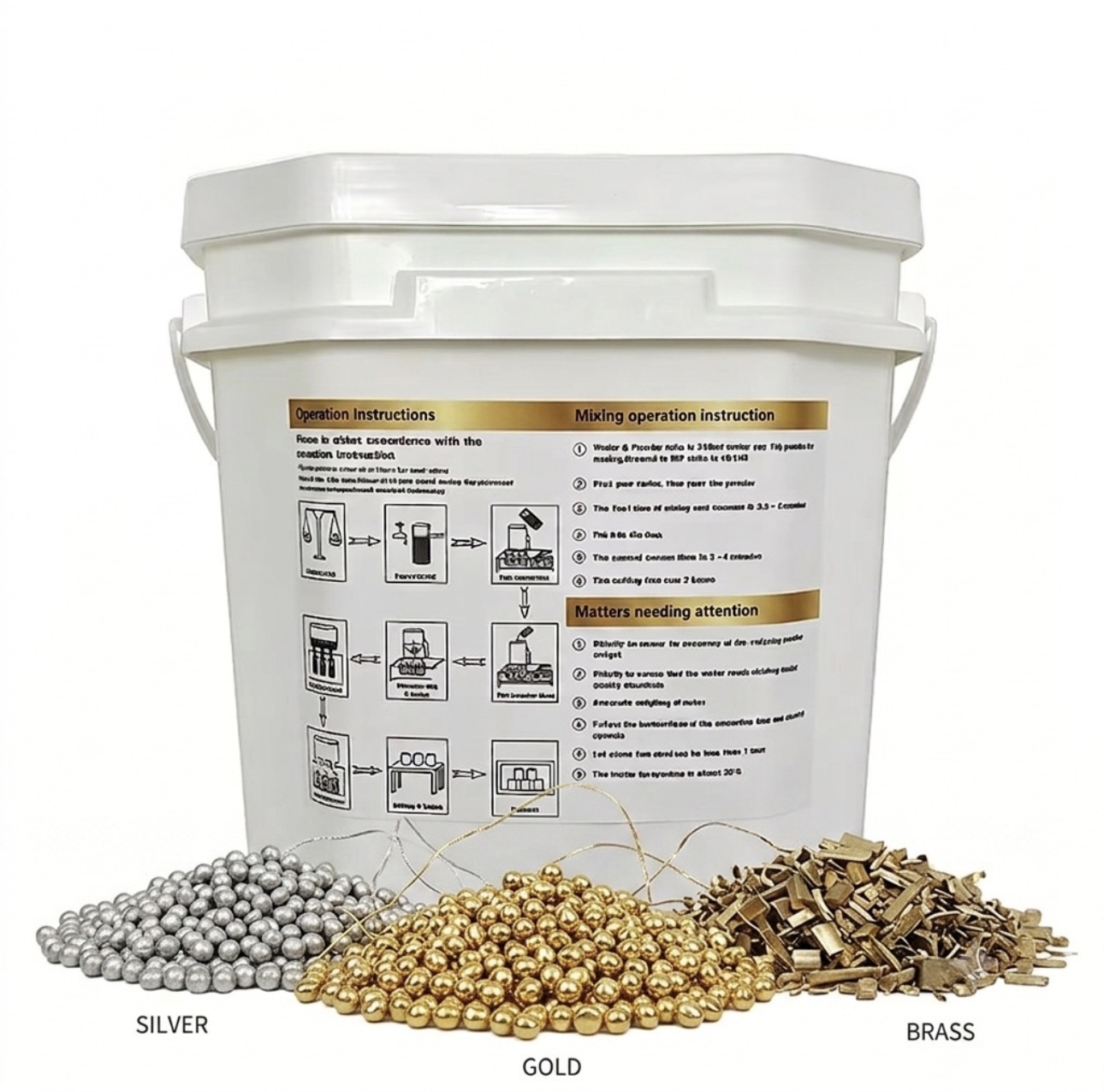 High grade investment powder for jewelry casting thumbnail 3