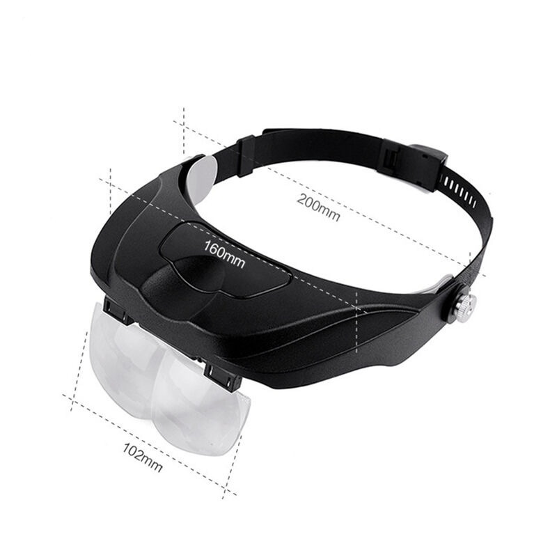 LED Illuminated Headband Magnifier Visor thumbnail 3