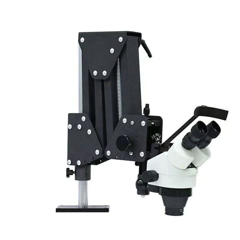 Articulated Stereo Zoom Microscope with Flex-Arm Stand