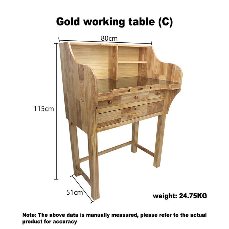Solid Wood Professional Jeweler’s Workbench thumbnail 9