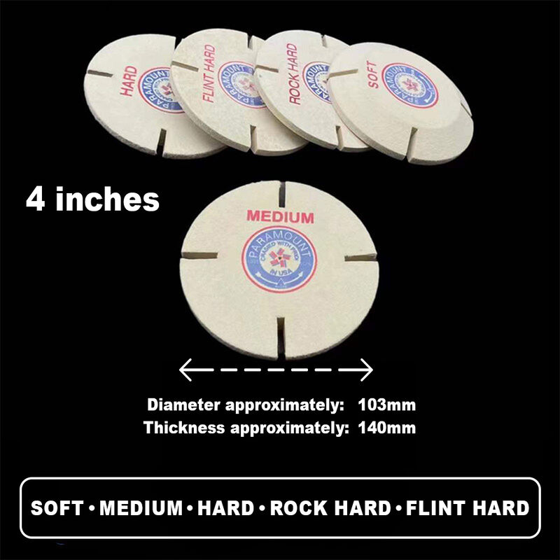 Wool Slotted Felt Polishing Wheels Set thumbnail 3