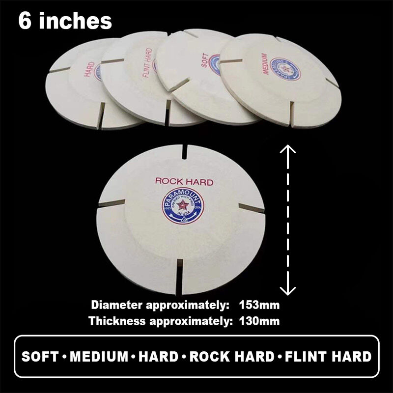 Wool Slotted Felt Polishing Wheels Set thumbnail 4