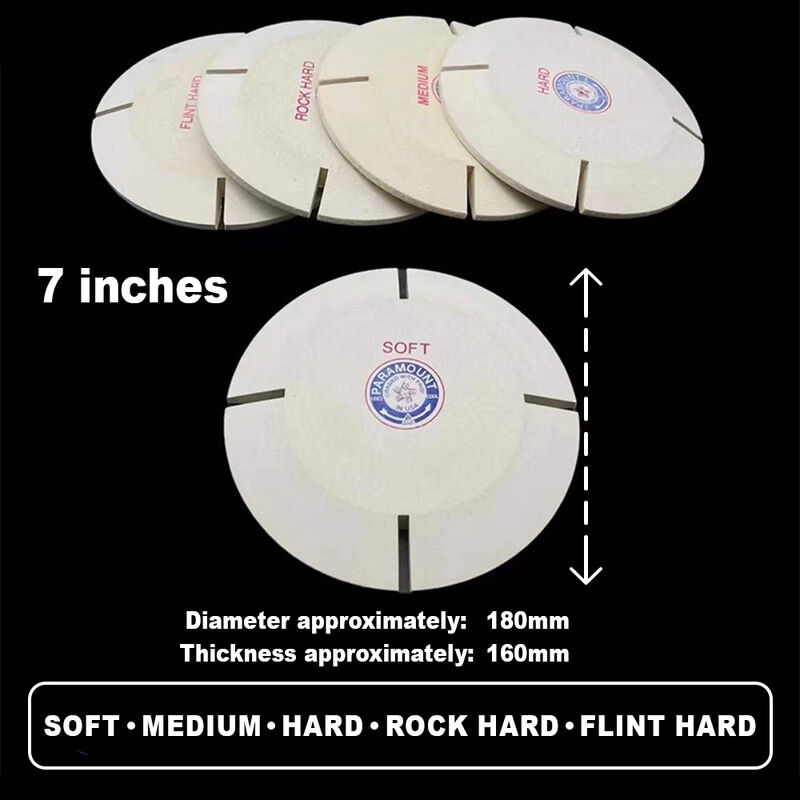 Wool Slotted Felt Polishing Wheels Set thumbnail 5