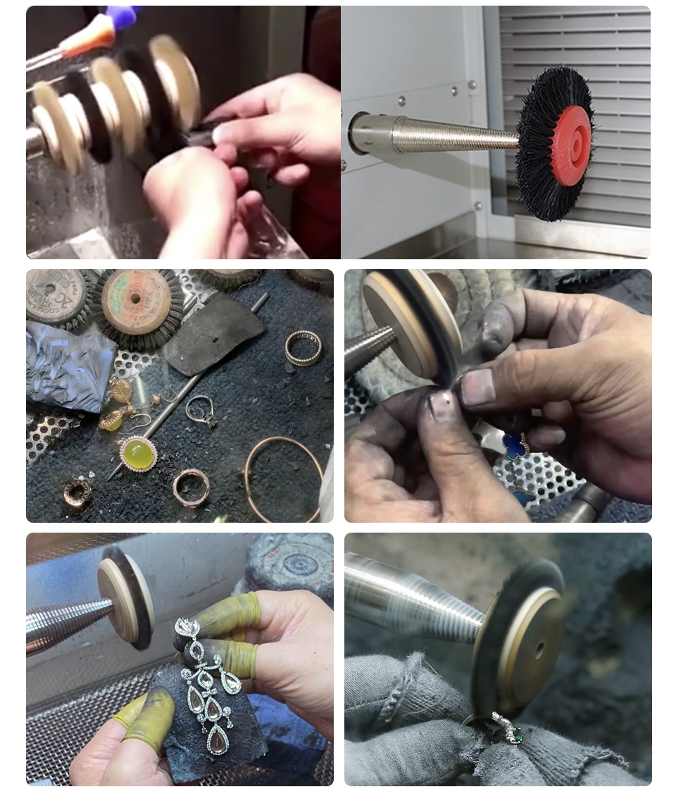 Mounted Bristle Polishing Wheels Set thumbnail 12