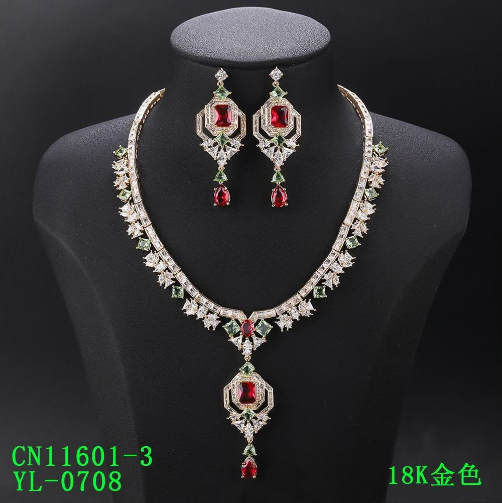 The Regency Art Deco CZ Statement Necklace