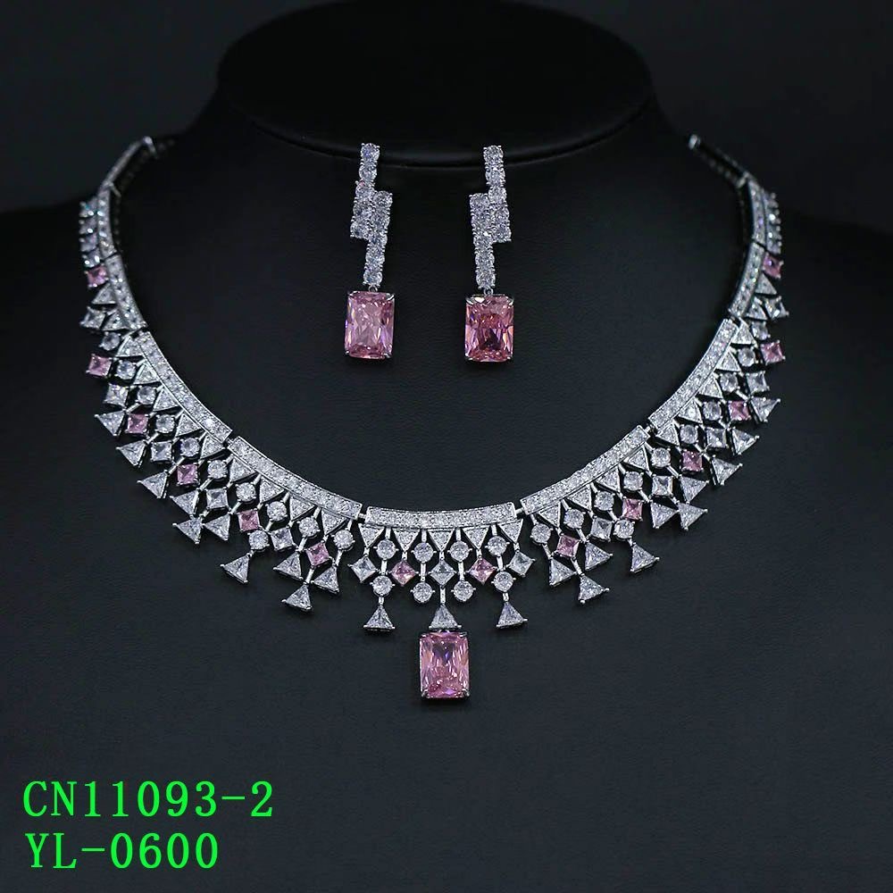 The Geometric Royal-Blue & CZ Fringe Collar thumbnail 2