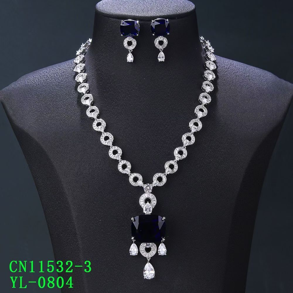 The Crown Radiant Cushion-Cut CZ Statement Pendant Necklace thumbnail 4