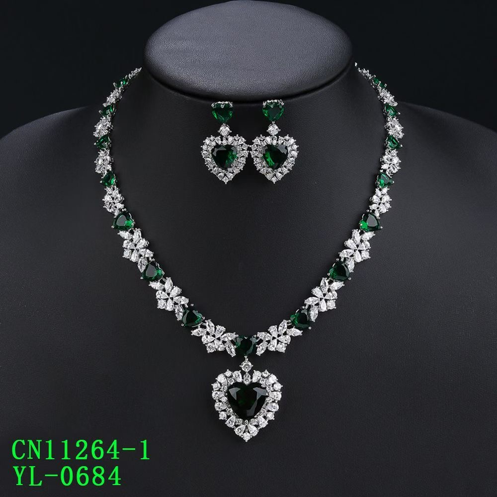 The Eternal Heart Floral CZ Statement Pendant Necklace thumbnail 4