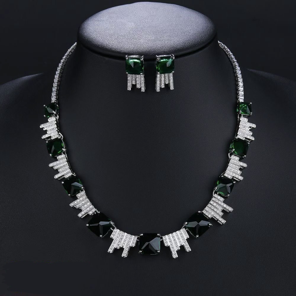 The Geometric Radiance Square CZ Statement Collar thumbnail 2