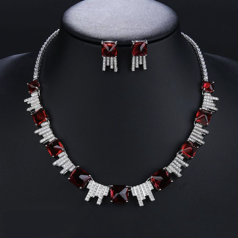 The Geometric Radiance Square CZ Statement Collar thumbnail 3