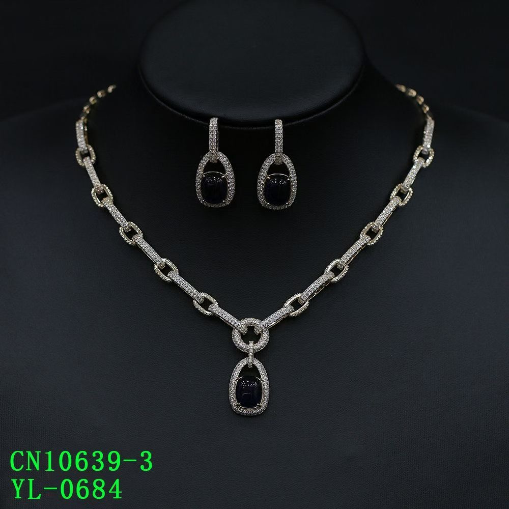 The Modern Paperclip Link Cushion CZ Pendant Necklace
