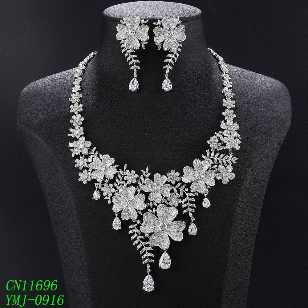 The Pavé Floral Garden & Teardrop Fringe Set thumbnail 2