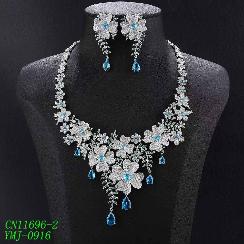 The Pavé Floral Garden & Teardrop Fringe Set thumbnail 4