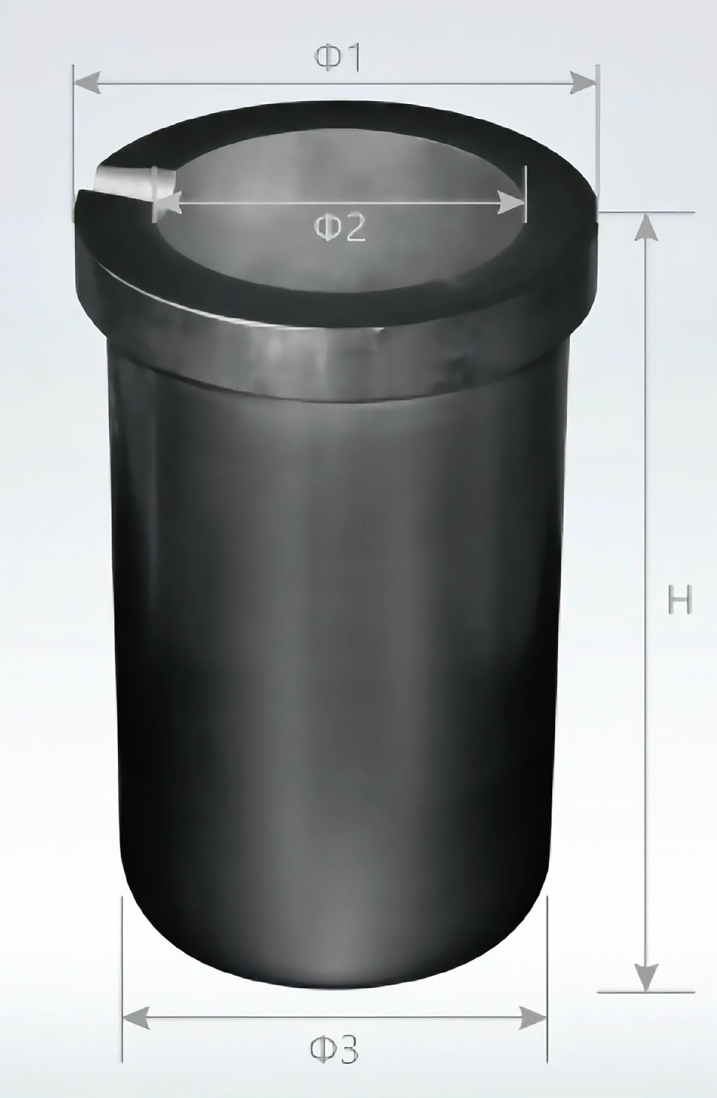 1kg- 8kg graphite crucible thumbnail 3