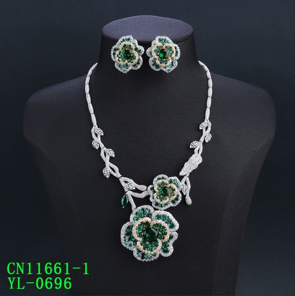 The Two-Tone Camellia Bloom & Vine Statement Set thumbnail 3