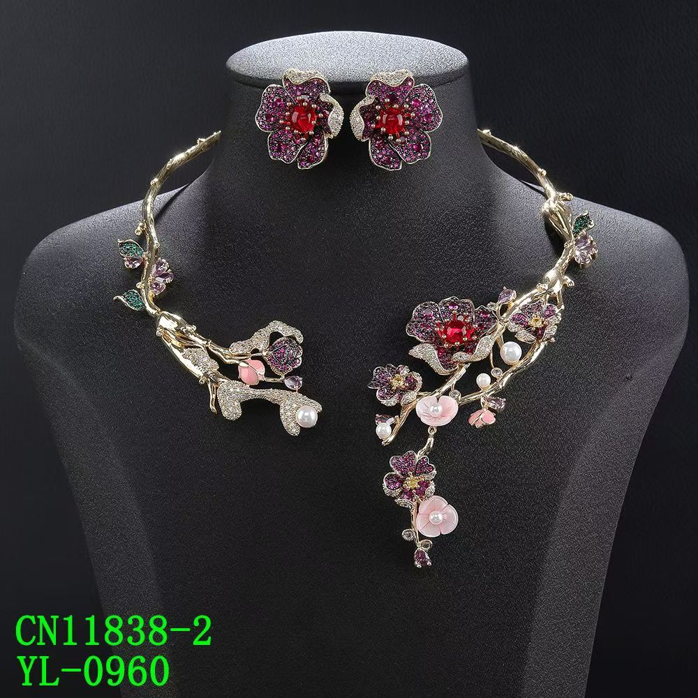 The Blossom Branch Torque & Ruby-Tone Centerpiece Set thumbnail 2