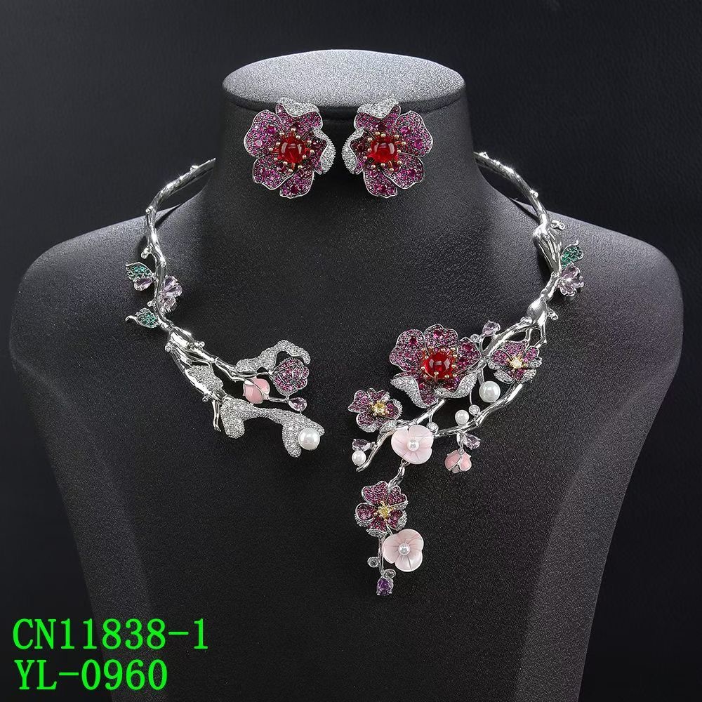 The Blossom Branch Torque & Ruby-Tone Centerpiece Set thumbnail 3