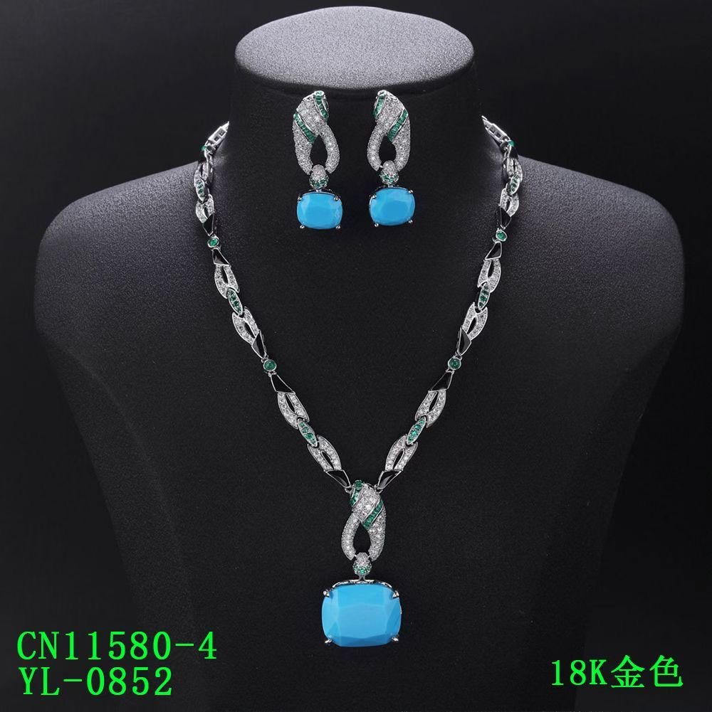 The Twisted Pavé Knot & Cushion Drop Statement Set thumbnail 4