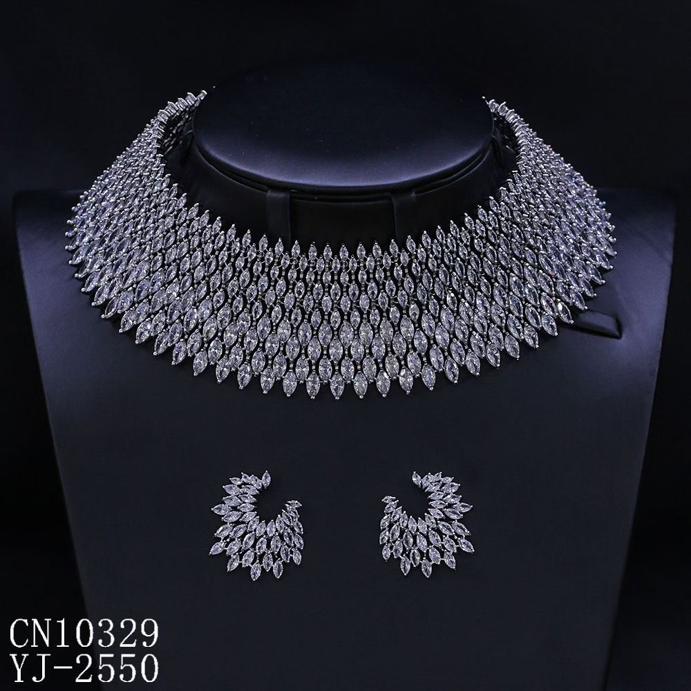 Marquise Lattice High-Collar Choker Set