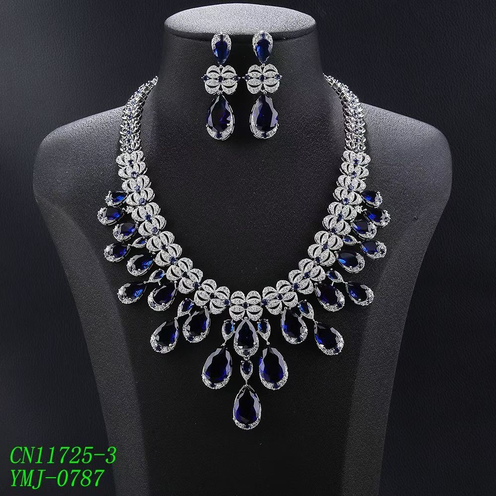 Bow Knot & Teardrop Cascade Statement Set thumbnail 2