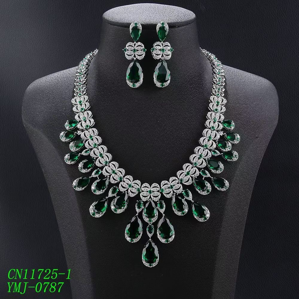Bow Knot & Teardrop Cascade Statement Set thumbnail 4