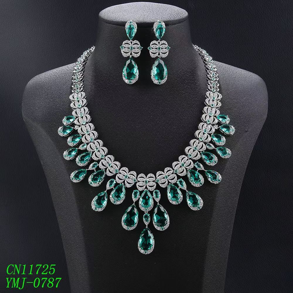 Bow Knot & Teardrop Cascade Statement Set thumbnail 5