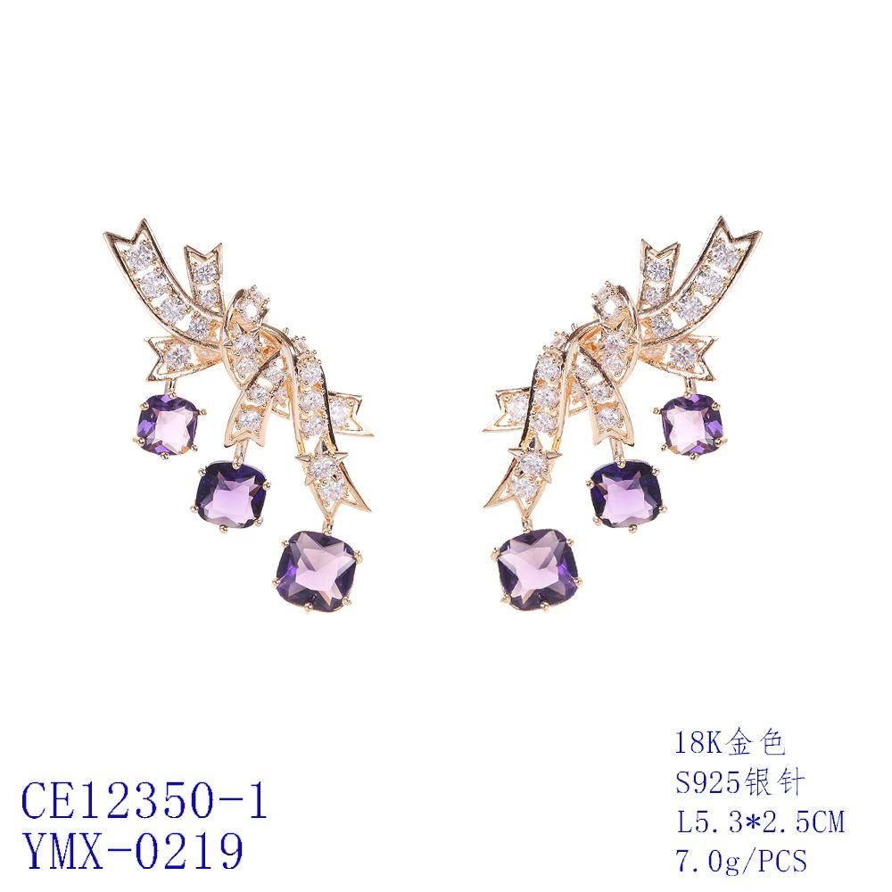 Bow Ribbon Statement Drop Earrings