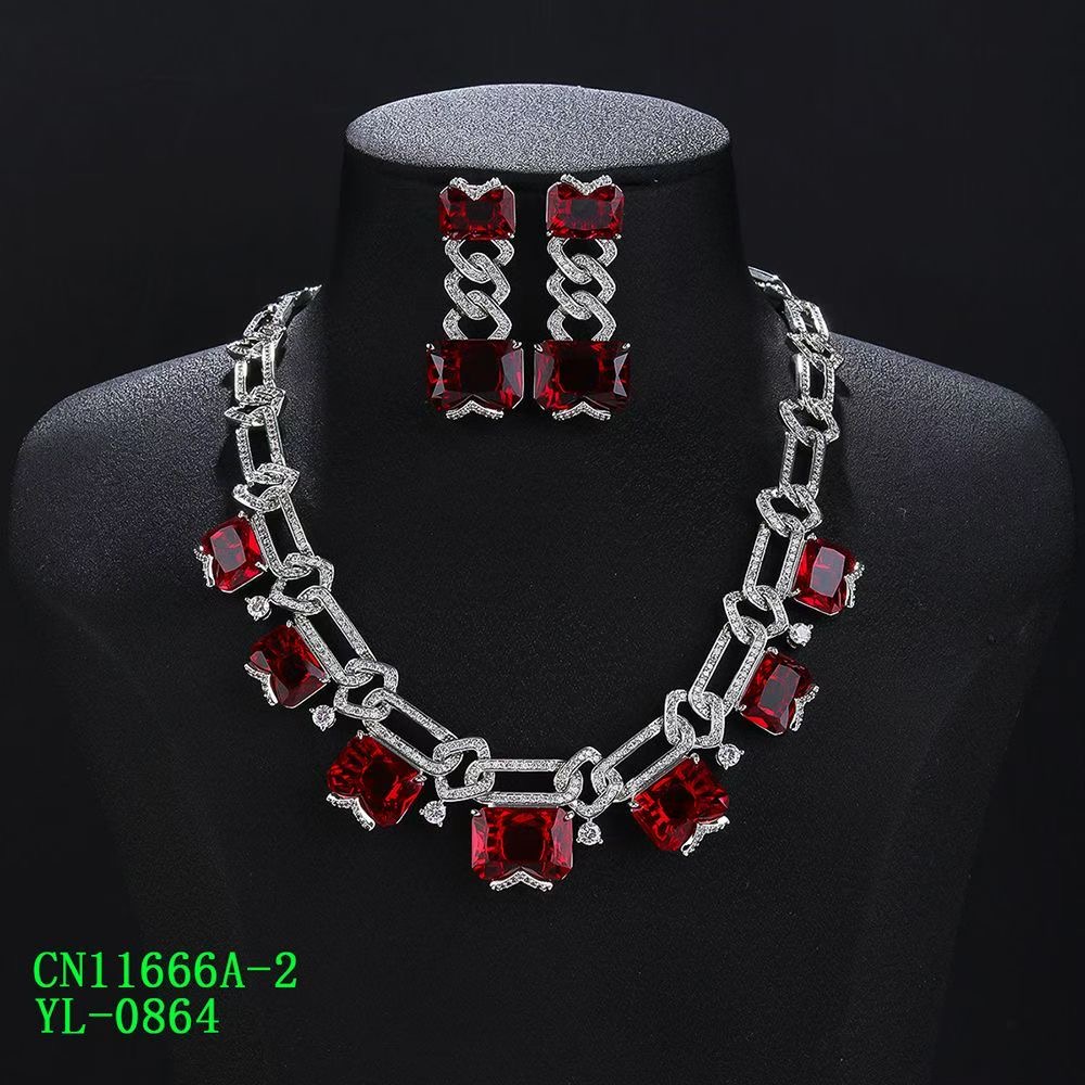 Chain Link Grand Statement Jewelry Set thumbnail 2