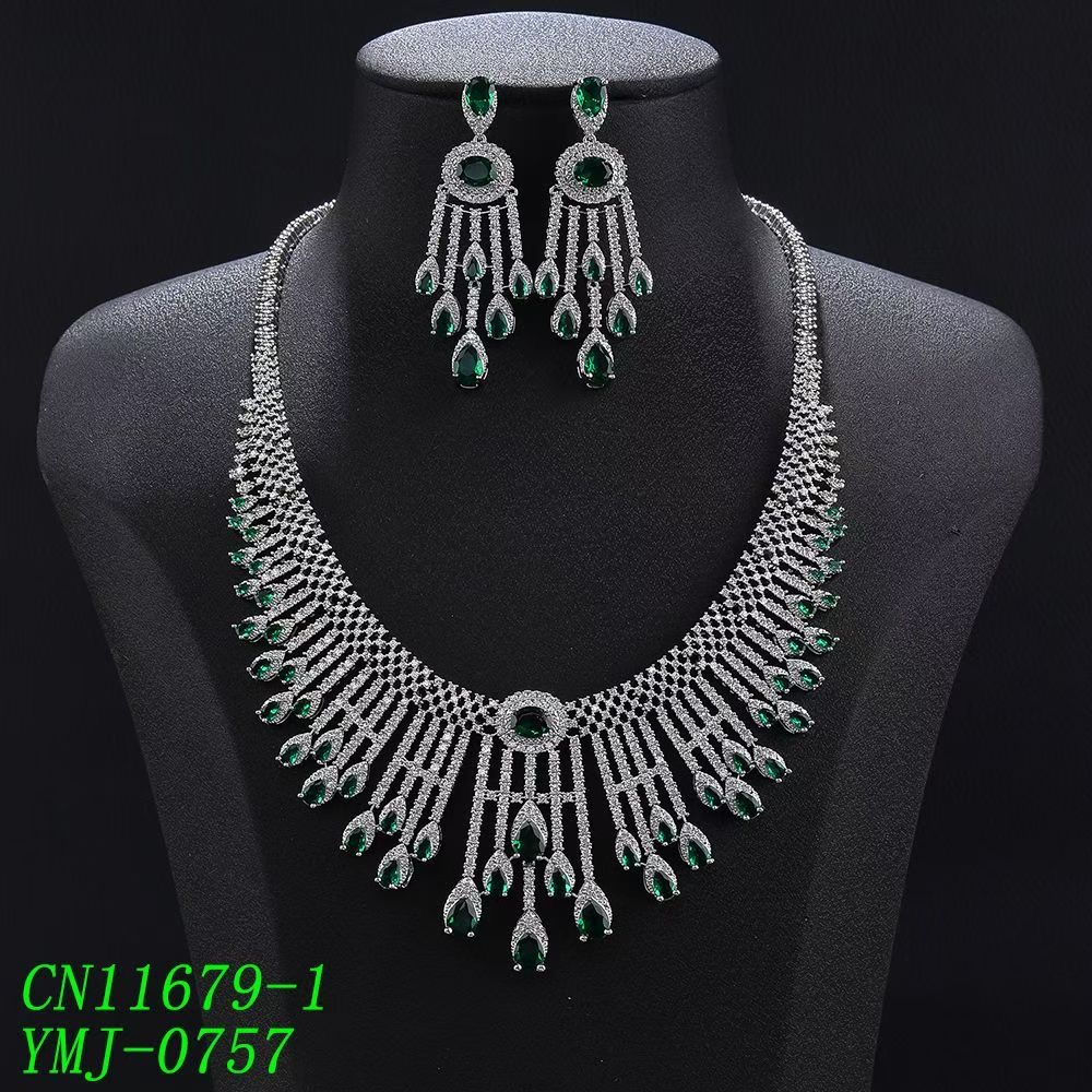 Radiant Fringe Chandelier Statement Jewelry Set