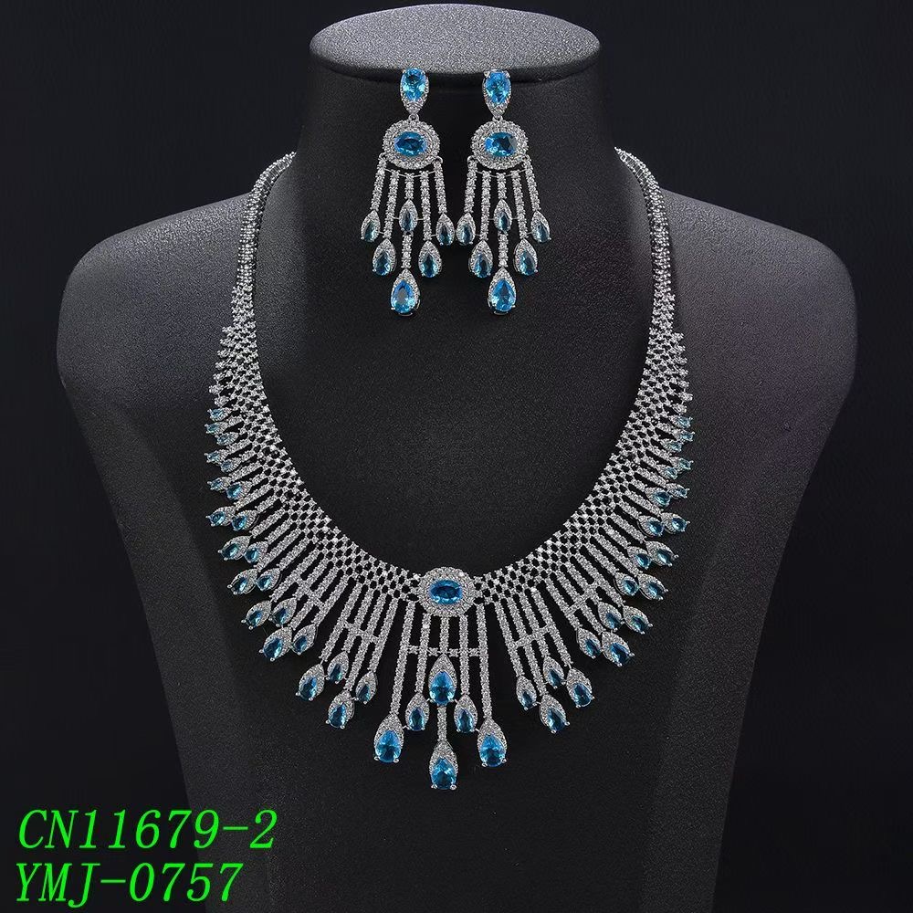 Radiant Fringe Chandelier Statement Jewelry Set thumbnail 2