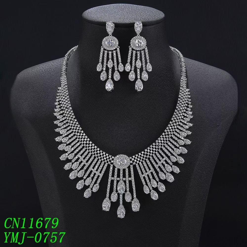 Radiant Fringe Chandelier Statement Jewelry Set thumbnail 5