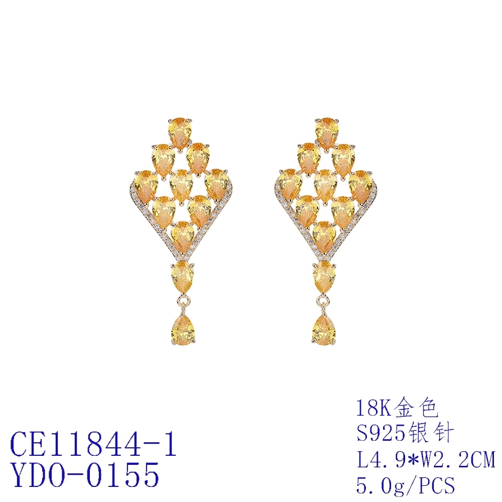 Cluster Kite Statement Drop Earrings