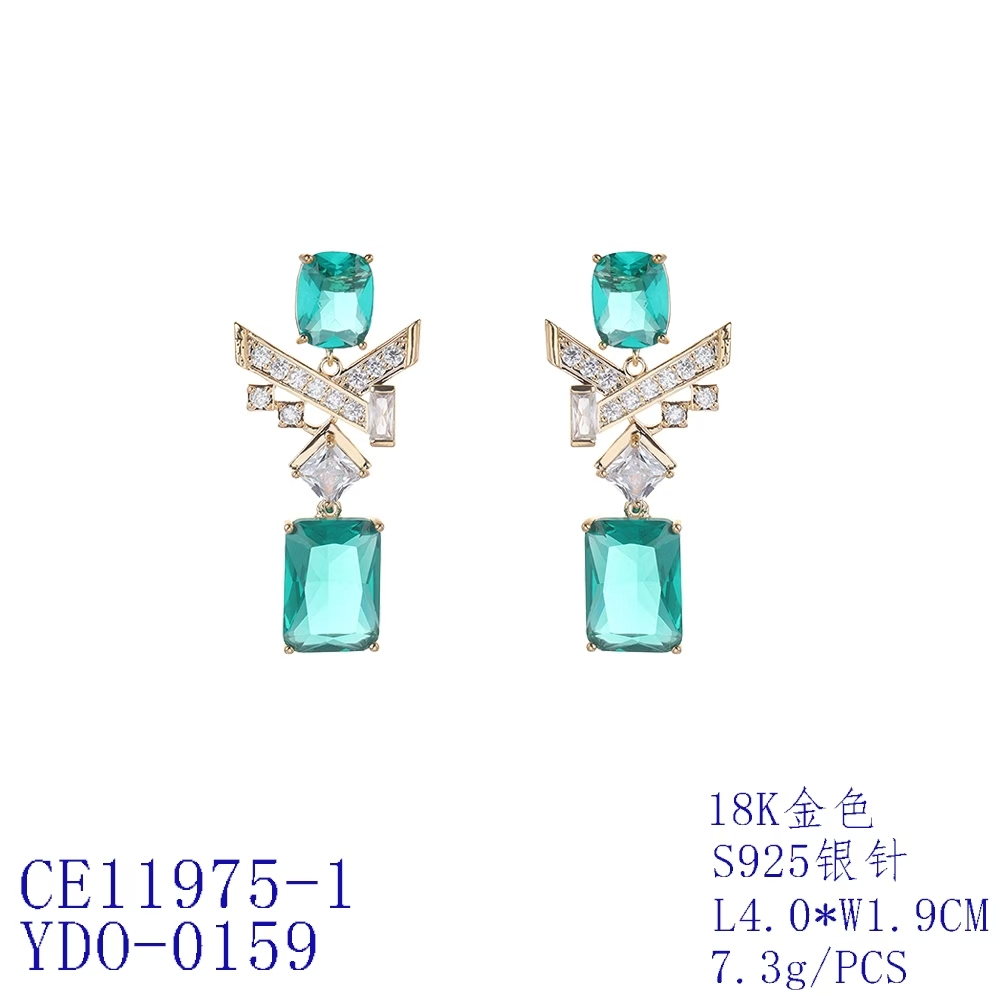 Crisscross Geometric Statement Earrings