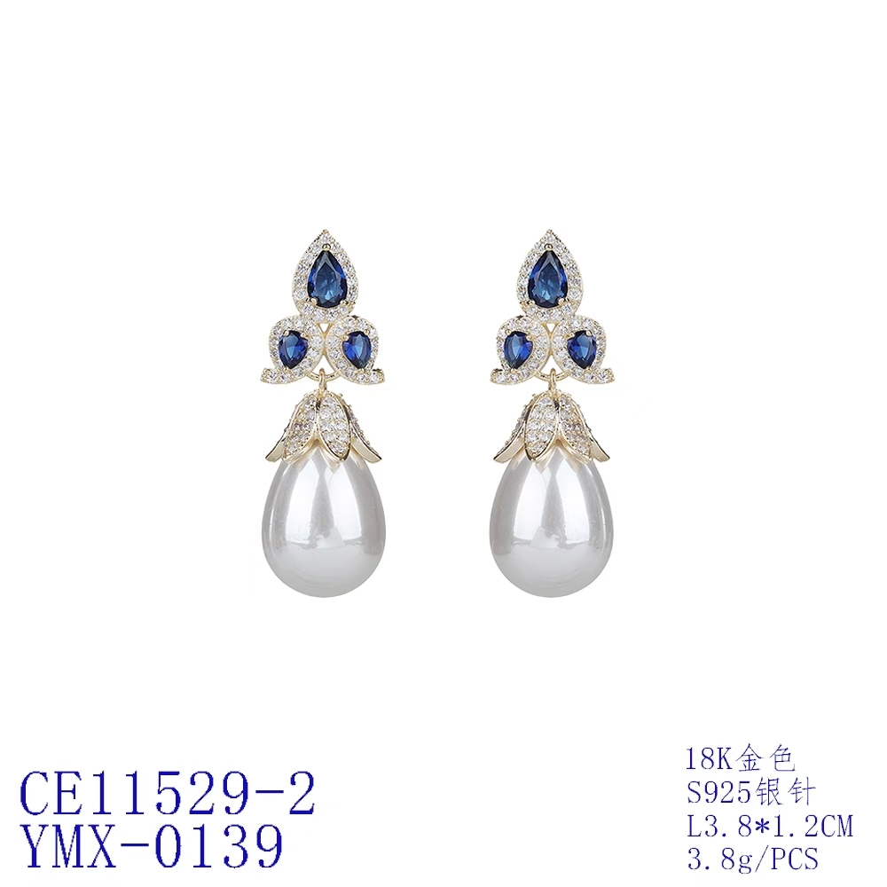 Triple Cluster Teardrop Statement Earrings