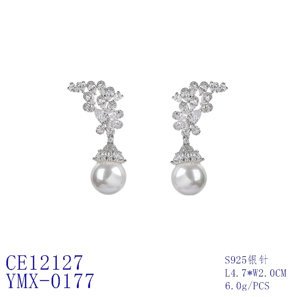 Climbing Floral Round Drop Statement Earrings thumbnail 3